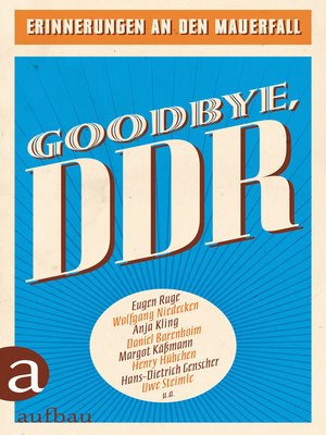 cover image of Goodbye, DDR